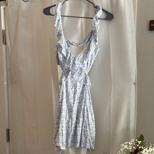 Beginning boutique Blue and White Women's Dress